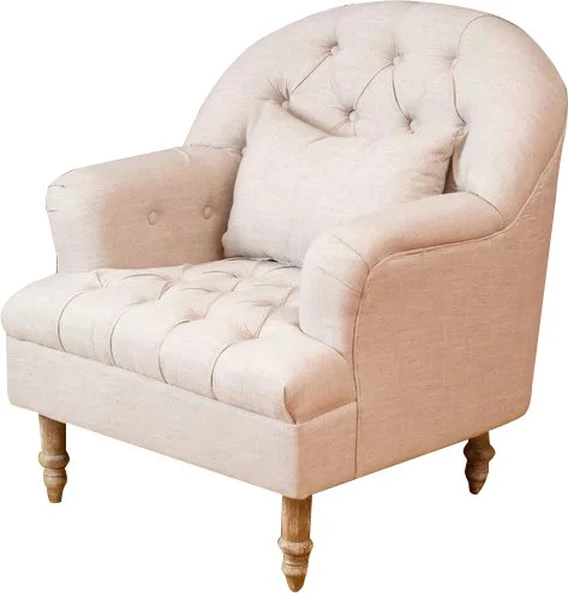 OffWhite Tufted Chair